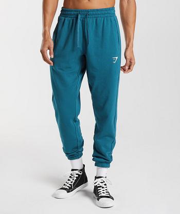 Pantalones Jogger Gymshark Essential Oversized Hombre Azules | CO 3706WNB